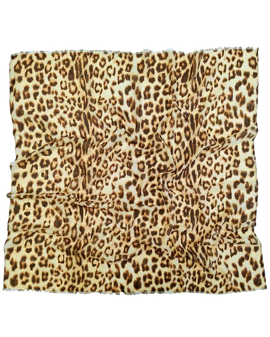 Leopard-tørklæde-brunt-kvadratisk-2