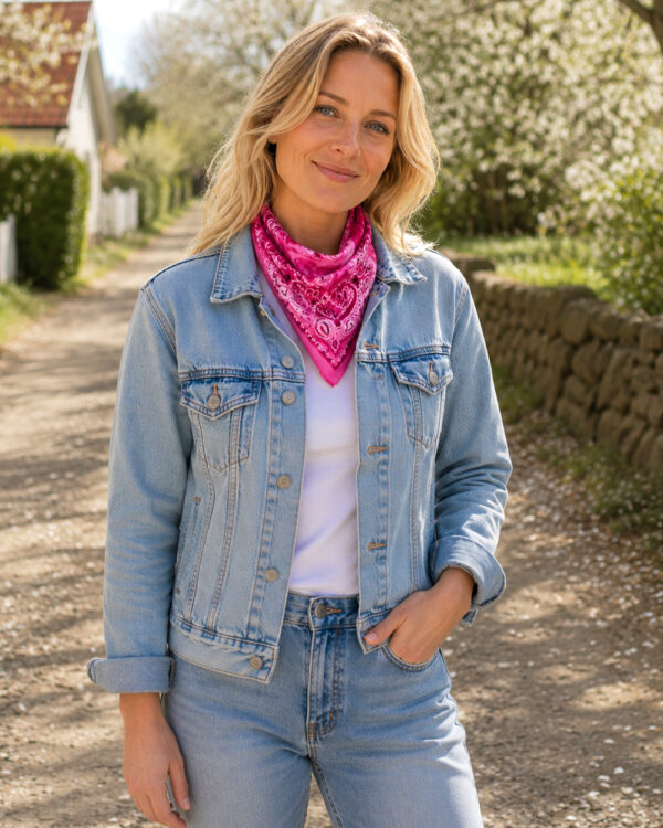 Pink-bandana