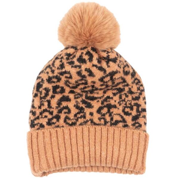 Leopard-beanie-hue dame